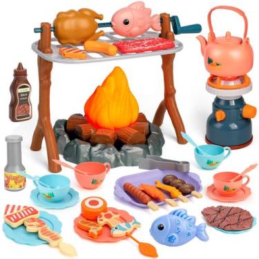Imagem de Conjunto de Brinquedo de Acampamento com Churrasqueira e Chama LED Chr