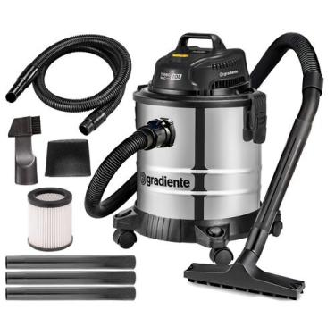 Imagem de Aspirador Pó Água Gradiente PGAC200 Inox 20L 1200W com Soprador
