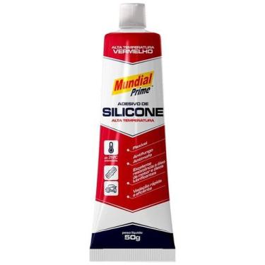 Imagem de Silicone Vermelho Acético Alta Temp 50g Mundialprime