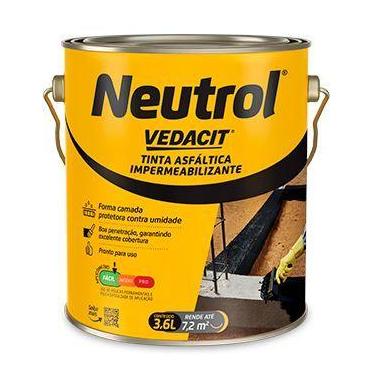 Imagem de Tinta Asfáltica Impermeável 3,6L Vedacit