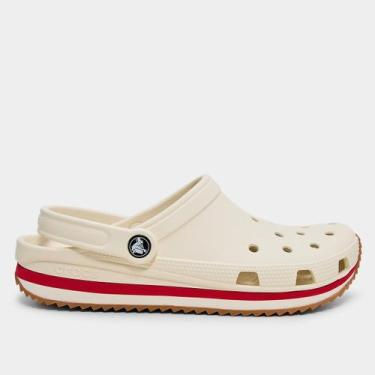 Imagem de Sandália Crocs Classic Retrô Runner, Bege, 40
