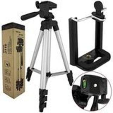 Imagem de Tripé Universal para Celular e Câmera Ajustável Tripod 1 Metro BL3110 