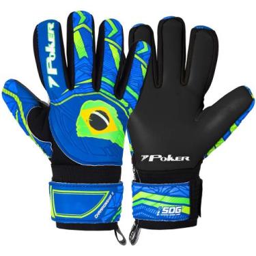 Imagem de Luva de Goleiro Poker Championship II New, Azul, 10
