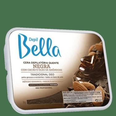Imagem de Cera Depilatória Negra com Cacau e Óleo de Amêndoas Depil Bella 1kg