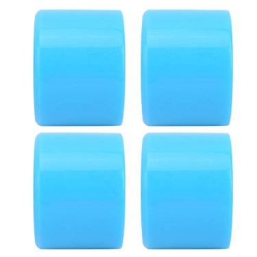 Imagem de Roda alta elástica de skate, 4 unidades/conjunto de roda de skate, peças coloridas para seus skates A maioria dos skates Bom acessório de reposição(azul)