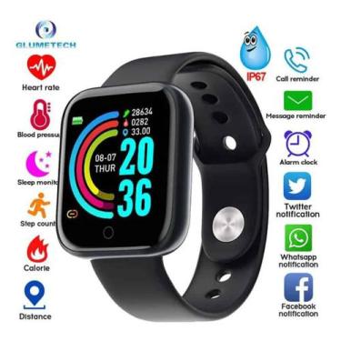 Relógio Digital Masculino D20 + Fone De Ouvido Sem Fio - 01Smart -  Smartwatch e Acessórios - Magazine Luiza