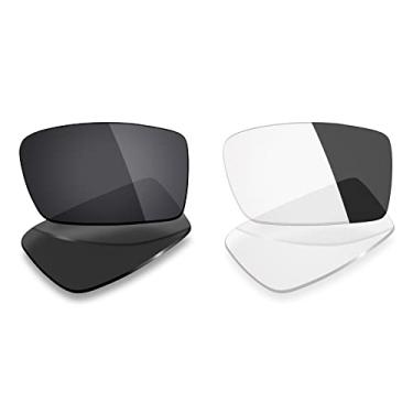 Imagem de 2 pares de lentes polarizadas de substituição da Mryok para óculos de sol Oakley Gascan – Opções