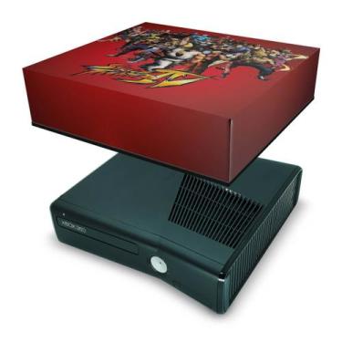 Imagem de Capa Compatível Xbox 360 Slim Anti Poeira - Street Fighter 4 A - Pop A