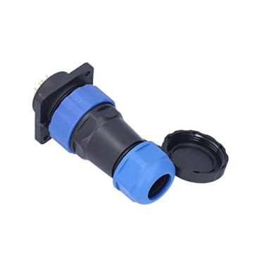 Imagem de Soquete de plugue à prova d'água, conector de fio elétrico de contatos de cobre SP28 com anel de vedação de silicone para instrumentos para equipamentos marinhos(8 núcleos)