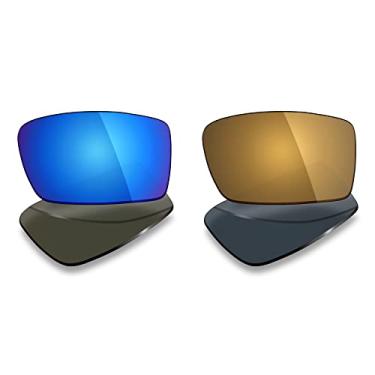Imagem de 2 pares de lentes polarizadas de substituição da Mryok para óculos de sol Oakley Gascan – Opções