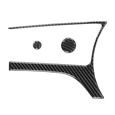 Imagem de Keenso 3 peças de cobertura de painel de engrenagens de controle central multimídia moldura lateral + capa de botão adequada para Ma MX-5 ND/Roadster ND 2016-2020