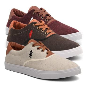 Imagem de Kit 3 Pares De Tênis Masculino Sapatênis Da Polo Up