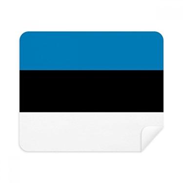 Imagem de Pano de limpeza de tela com bandeira nacional da Estônia, 2 peças, tecido de camurça