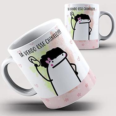 Imagem de Caneca flork ta vendo esse chinelo