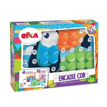 Imagem de Jogo Encaixe Cor Monte e Associe as Cores - Elka