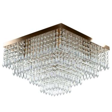 Imagem de Lustre De Cristal Acrilico Dreamcrillic 40x40 Cobre