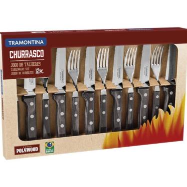 Imagem de Jogo Talheres Churrasco Polywood 12 Peças Tramontina
