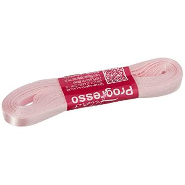 Imagem de Fitas Progresso CF001-206 Fita de Cetim, 07 mm, 10 m, Rosa Claro