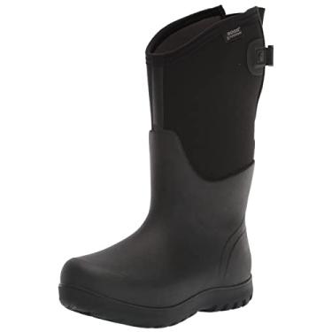 Imagem de BOGS Bota feminina Neo-Classic Rain, Panturrilha ajustável - Preto, 8