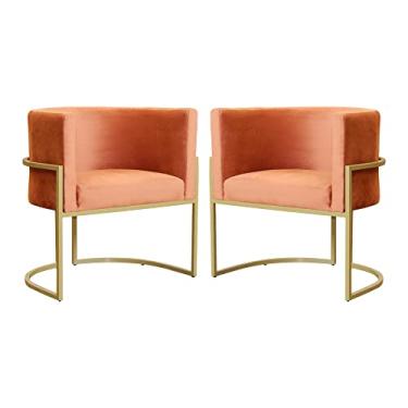 Imagem de Kit 02 Poltronas Decorativa Luana Luxo Veludo Cores - DS Estofados