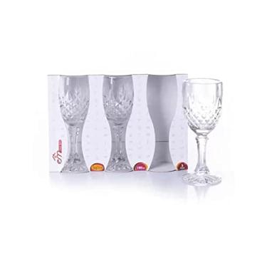Imagem de Jogo De Taças Em Vidro 3 Unidades 180 Ml Linha Safira Luxo