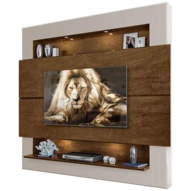 Imagem de Painel Com Led Riviera Para Tv 75 Polegadas Malbec Off White