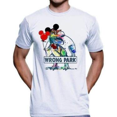 Imagem de Camiseta Jurassic Park Disney Wrong World T-Rex 2176 - Vetor Camisaria