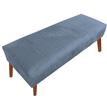 Imagem de Recamier Decorativo Quarto Sala Suede Hermes Grafitte