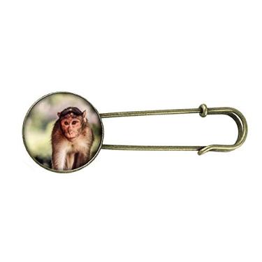 Imagem de Macaco Organismo Terrestre Animal Selvagem Retrô Broche de Metal Clipe Joias