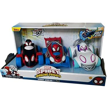 Imagem de Disney Junior Spidey and His Amazing Friends Webbed Wheelies Pacote com 3
