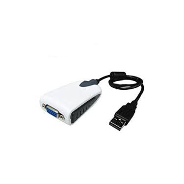 Imagem de Computador adicional, pacote com 5 adaptadores de vídeo USB 2.0 macho de 20,3 cm para VGA fêmea preto USB (USB2VGA-5PK)