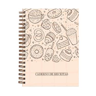 Imagem de Caderno De Receitas Doces Sobremesa Nude 18x25cm