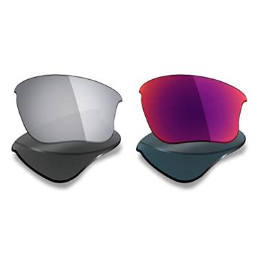 Imagem de 2 pares de lentes polarizadas de substituição da Mryok para óculos de sol Oakley Flak Jacket XLJ – Opções