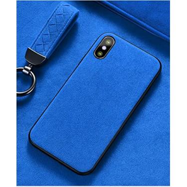 Imagem de Capa de silicone de couro camurça para Samsung Galaxy A52 A32 5G 4G S23 S22 S21 Ultra S20 FE S8 S9 S10 Plus Note 20 10 Capa à prova de choque, azul, para Samsung S7