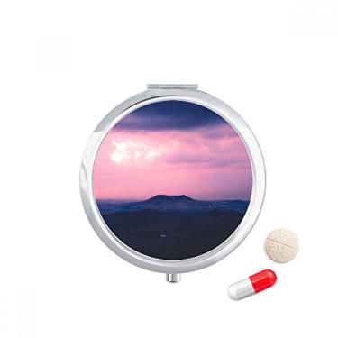 Imagem de Caixa de armazenamento de remédios com nuvens escuras rosa