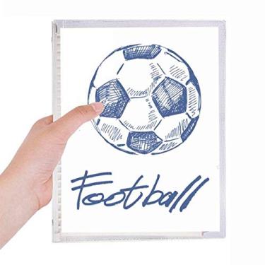 Imagem de Caderno simples desenho de desenho animado azul com estampa de folhas soltas diário recarregável artigos de papelaria