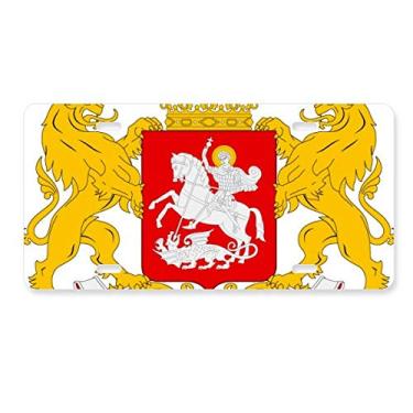 Imagem de DIYthinker Georgia National Emblema Placa de licença Decoração de aço inoxidável Automobile Tag