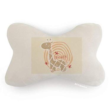 Imagem de DIYthinker Anel de desenho de girafa, decoração de pescoço, almofada para apoio de cabeça