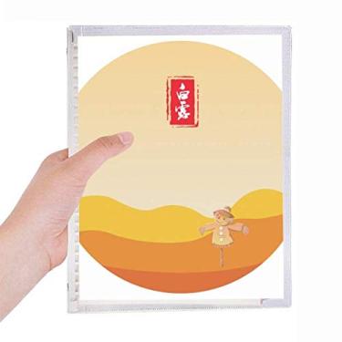 Imagem de Caderno circular White Dew Twenty Four Solar Term Caderno de folhas soltas Diário Recarregável Papelaria