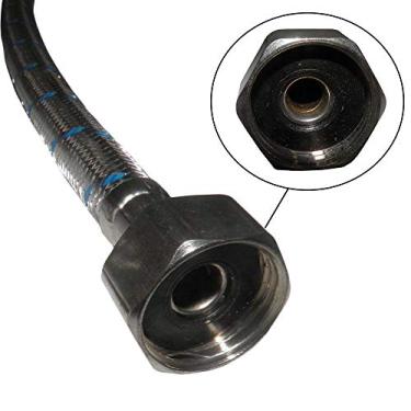 Imagem de Engate Rabicho Monocomando Misturador Flexível Mangueira Torneira Água Quente Fria Par