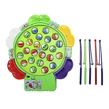 Imagem de Brinquedo Jogo Pesca Peixe Grande Infantil Pescaria Maluca 24 peixes - BBR Toys