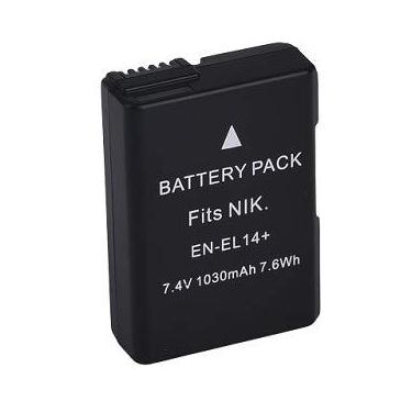Imagem de Bateria EN-EL14 para câmera digital e filmadora Nikon SLR P7000, D3100, D3200, D5100, P7100