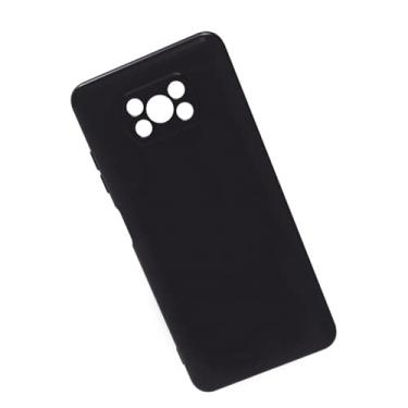 Imagem de Capinha Compatível Xiaomi Poco X3/ Pro/NFC Aveludada Silicone Premium Preto