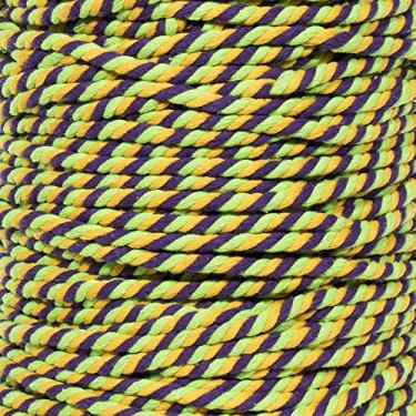 Imagem de Corda de algodão trançado natural West Coast Paracord – Corda artesanal – Corda tripla super macia e forte para esportes, decoração, artesanato, macramê, uso interno (3,5 cm x 1,8 m, totalmente frutado)