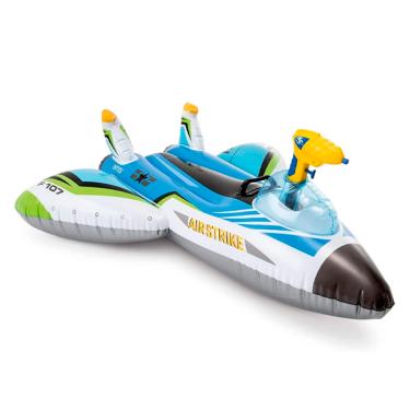 Imagem de Bote Inflável Avião para Piscina com Pistola de Água - Intex - Azul