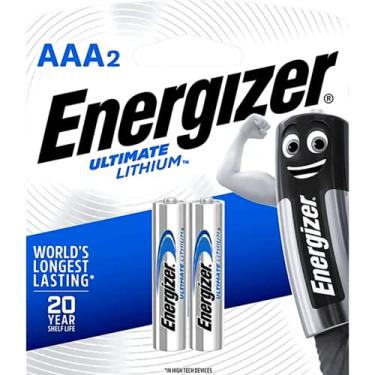 Imagem de Pilha Aaa2 1.5 Lithium Litio Ultimate Palito Energizer Sm Cameras Controles Video Games GPS 2un