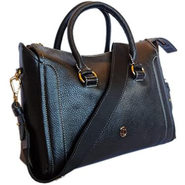 Imagem de Bolsa de couro Schaw modelo Agatha preta