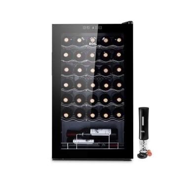 Imagem de Adega 34 Garrafas Climatizada Painel Touch EAC34G 220V com Abridor Elétrico Preto EOS