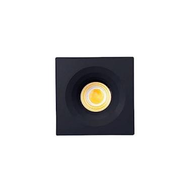 Imagem de Spot LED COB Mini Elysa Embutir 3W Quadrado Preto 3000K Quente Nordecor