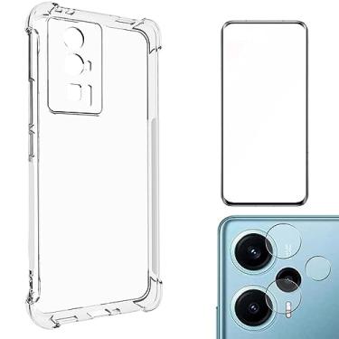 Imagem de Kit Capa Capinha Antiqueda para Xiaomi Poco F5 Pro + Película 5D 9D Cerâmica 9h + Película Câmera